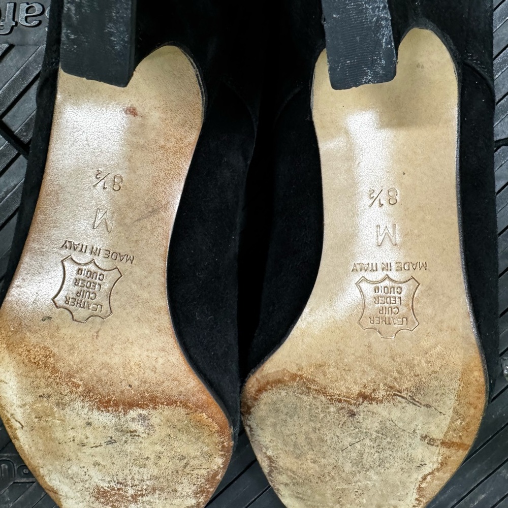 Neiman Marcus Black Lace-Up Loafers - Picture 5 of 5